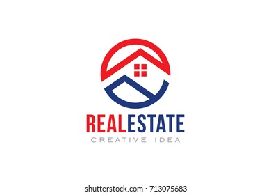 Creative Real Estate Concept Logo Design Template