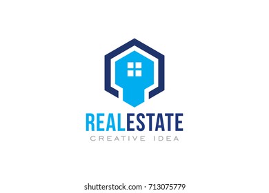 Creative Real Estate Concept Logo Design Template