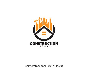 Creative Real estate Construction Building logo vector
