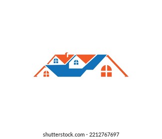 Creative Real Estate Construction Building Logo Icon Design With Home Symbol Vector Template.