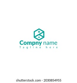 Design-Vorlage für das Design von Logos für kreative Immobilien