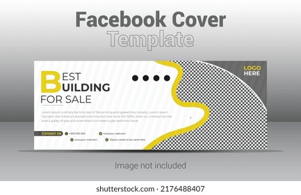 Creative Real Estate Corporate Business Marketing Modern Design Template With Webinar Social Media Facebook Cover And Web Banner Post Template