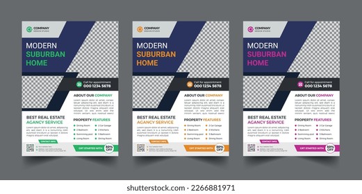 Vorlage für kreatives Immobilienflyer 