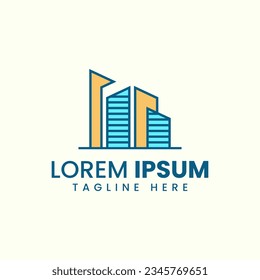 Creative Real estate house building logo design vector template
