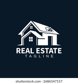 Creative Real Estate Identity Logo, Minimal Home Property Symbol, stylisches Haus Logo Design
