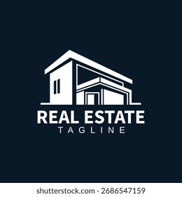 Creative Real Estate Identity Logo, Minimal Home Property Symbol, Stylish House Logo Design