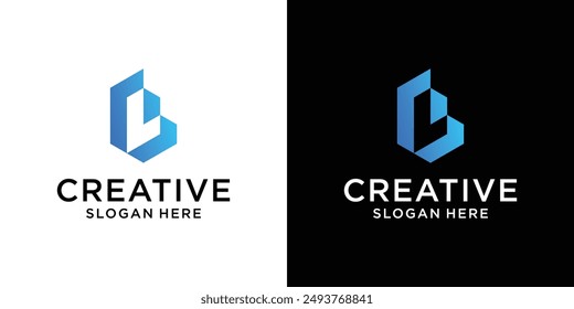 Creative Immobilien Brief BL Logo Design Vorlage abstract