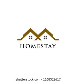 creative real estate logo design, home stay,, apartment