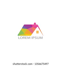 Creative Real Estate logo design. Property and Construction Logo design.  Real estate service, construction, Growth house, arrow up home concept.