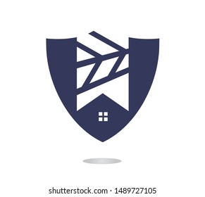 Creative Real Estate logo design. Property and Construction Logo design.  Real estate service, construction, Growth house, arrow up home concept.