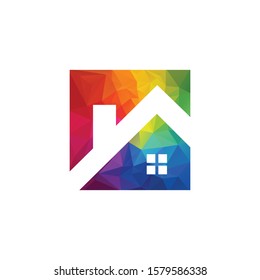 Creative Real Estate logo design. Property and Construction Logo design. Homes logo concept Real estate service, construction, Growth house, arrow up home concept.	
