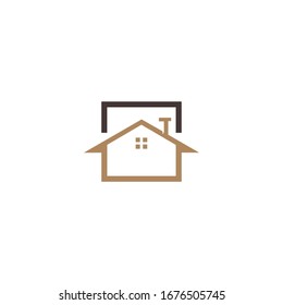 Diseño con logotipo inmobiliario creativo. Diseño del logotipo de la casa. Icono de vector inmobiliario.