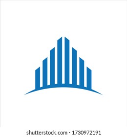 creative real estate logo design. Logo template real estate, apartment, condo, house.