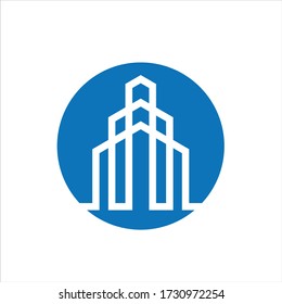 diseño creativo del logotipo inmobiliario. Plantilla de logotipo inmobiliario, apartamento, condominio, casa.