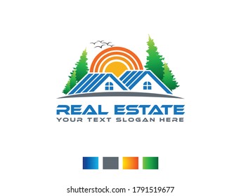 Creative real estate logo design - Home logo