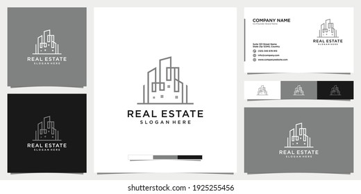 Creative real estate logo design tamplate