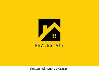 Diseño del logo de Creative Real Estate. Diseño del logotipo de la propiedad y la construcción. Concepto del logo de los hogares Servicio inmobiliario, construcción, Casa de crecimiento, flaquear el concepto de casa.