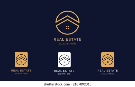 Creative Real Estate Logo Design. House Logo Design. Real Estate Vector Icon.