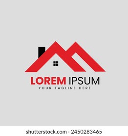Creative real estate logo design template