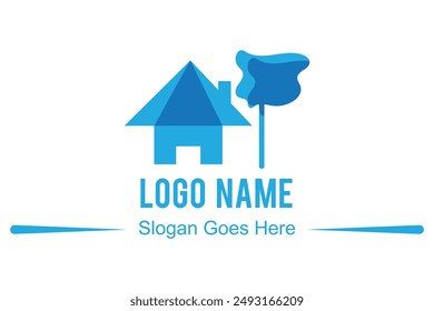 Diseño de logotipo de Creative Real Estate. Diseño de logotipos de propiedad y construcción. Servicio de bienes raíces, construcción, casa de crecimiento, concepto de la flecha hacia arriba, logotipo de la casa del círculo