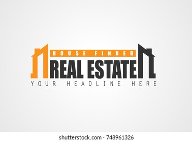 Creative Real Estate Logo design for brand identity, company profile or corporate logos with clean elegant and modern style.