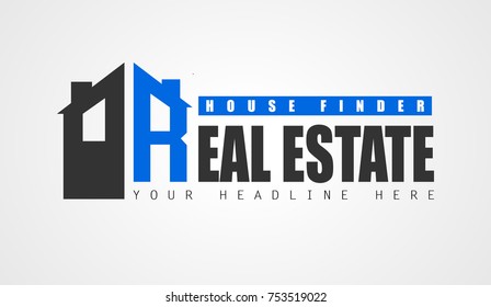 Creative Real Estate Logo design for brand identity, company profile or corporate logos with clean elegant and modern style.