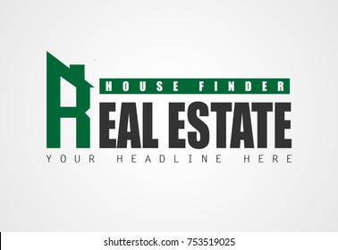 Creative Real Estate Logo design for brand identity, company profile or corporate logos with clean elegant and modern style.