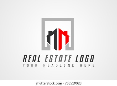 Creative Real Estate Logo design for brand identity, company profile or corporate logos with clean elegant and modern style.