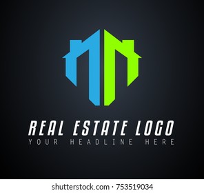 Creative Real Estate Logo design for brand identity, company profile or corporate logos with clean elegant and modern style.