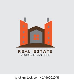 Creative Real estate logo vector graphic element template