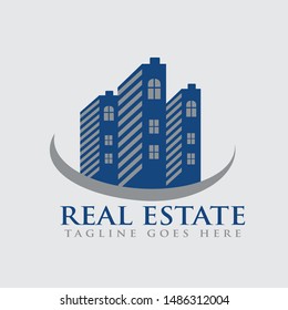Creative Real estate logo vector graphic element template