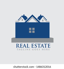 Creative Real estate logo vector graphic element template