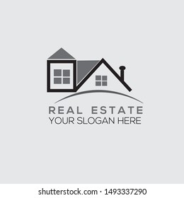 Creative Real estate logo vector graphic element template
