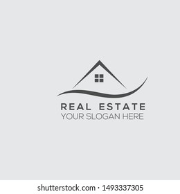 Creative Real estate logo vector graphic element template
