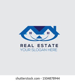 Creative Real estate logo vector graphic element template