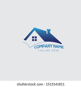 Creative Real estate logo vector graphic element template