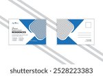 Creative Real estate post card template. Minimalist Real estate post card design.