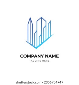 creative real estate or property logo design template
