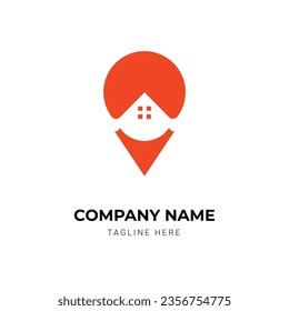 plantilla de diseño de logotipo de propiedades o bienes inmuebles creativos
