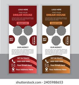 Creative Real Estate Roll Up Banner Design