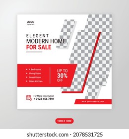 Creative Real Estate Social Media Post and Web Banner 