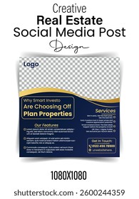 Creative real estate social media post