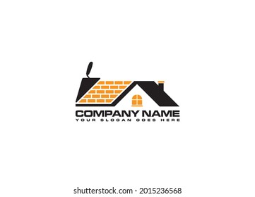 Creative real estate Under construction Logo Design vector icon