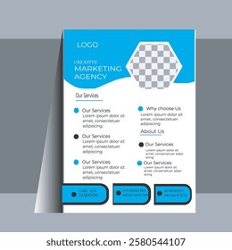 Creative and realistic business flyer post design