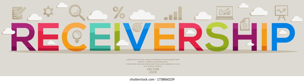 Creative (receivership) Design,letters and icons,Vector illustration.