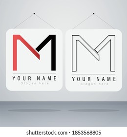 Creative red and black colour logo design for your own business