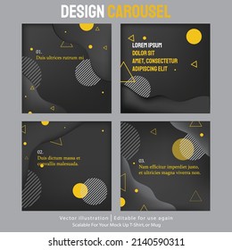 Creative Red Black microblog template design. Easy to edit with vector file. Can use for your creative content. Especially for social media post.