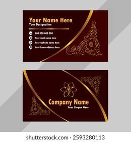 Creative Red Business Card Design Template