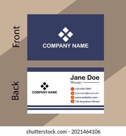 Creative red Business card template design