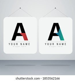 Creative red, green and black logo design for your own business